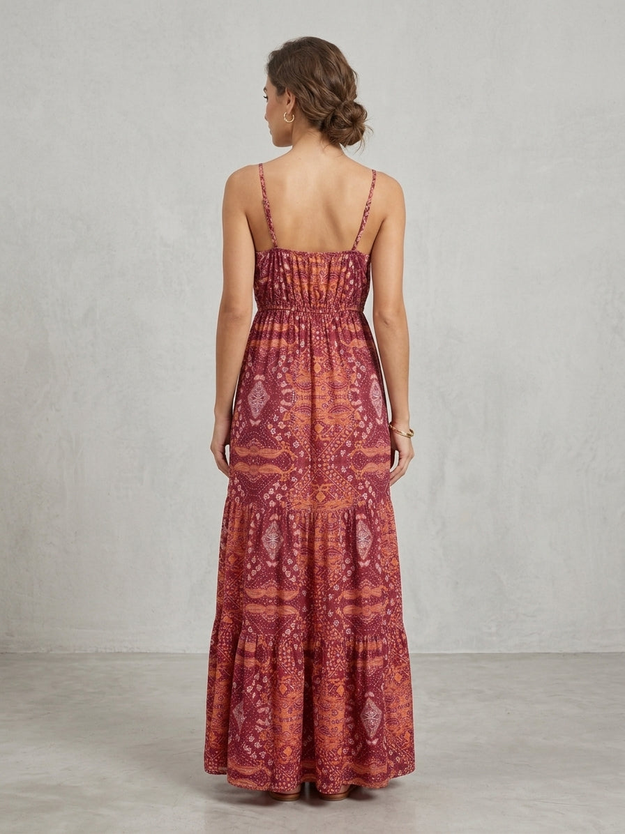 Vestido Maxi Boho Floral - Colección Verano 2026