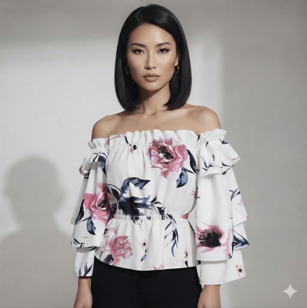 Blusa manga Larga Mujer - Colección Verano 2026
