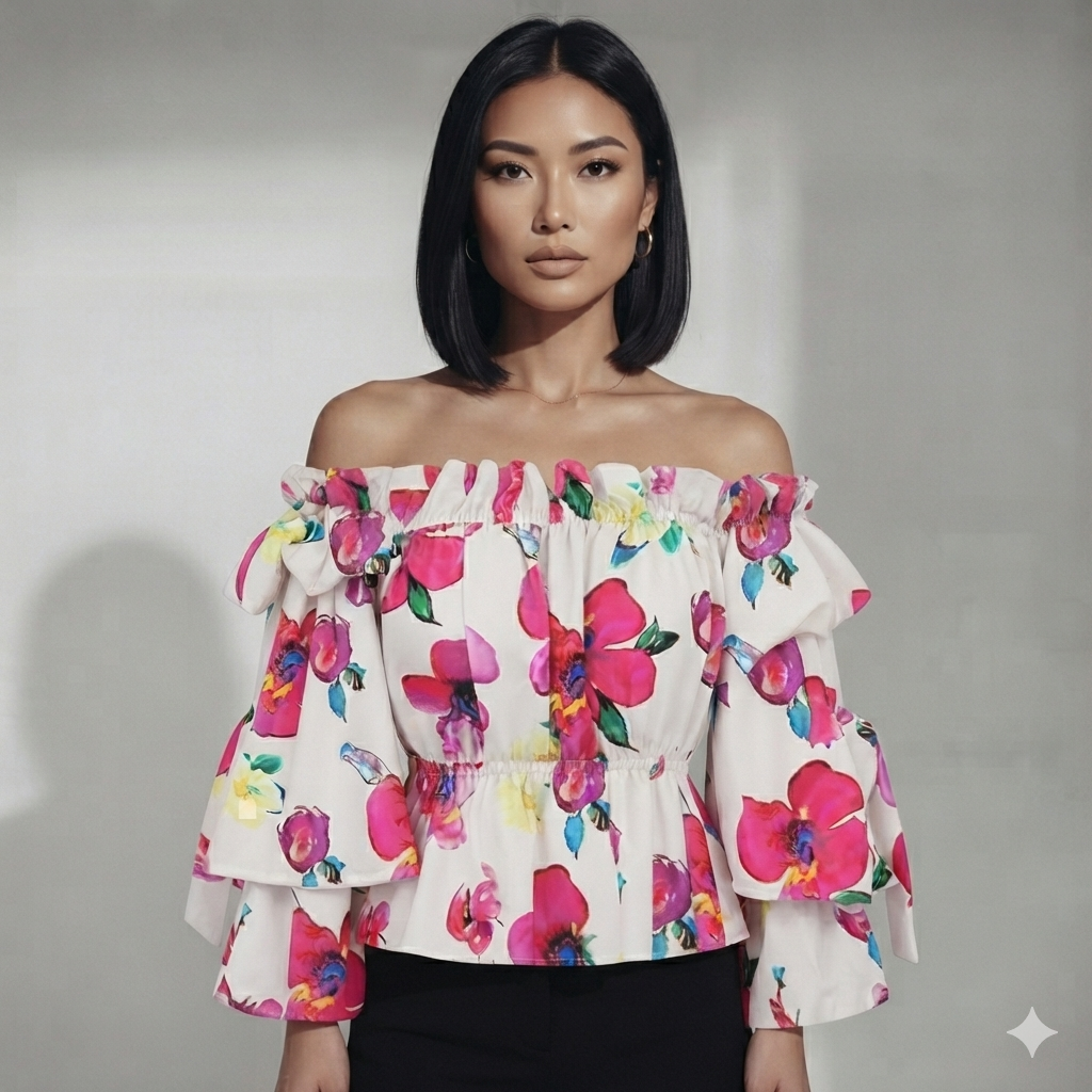 Blusa manga Larga Mujer - Colección Verano 2026