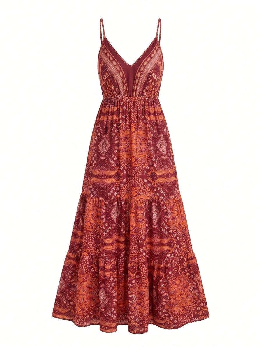 Vestido Maxi Boho Floral - Colección Verano 2026