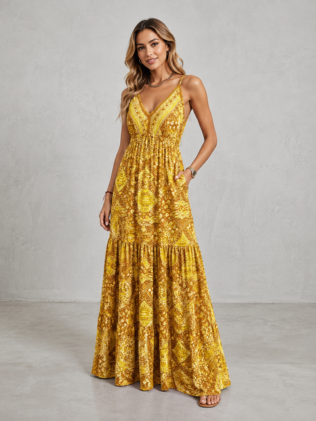 Vestido Maxi Boho Floral - Colección Verano 2026