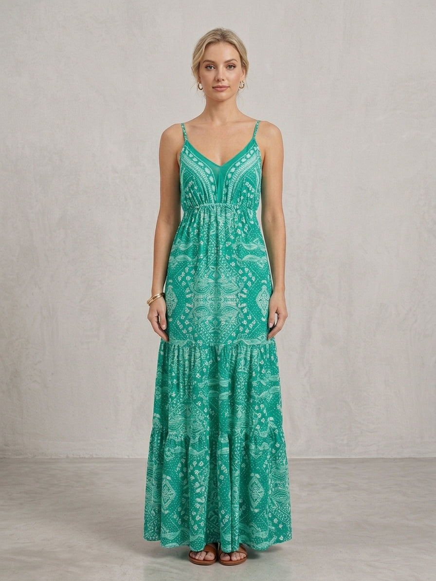 Vestido Maxi Boho Floral - Colección Verano 2026