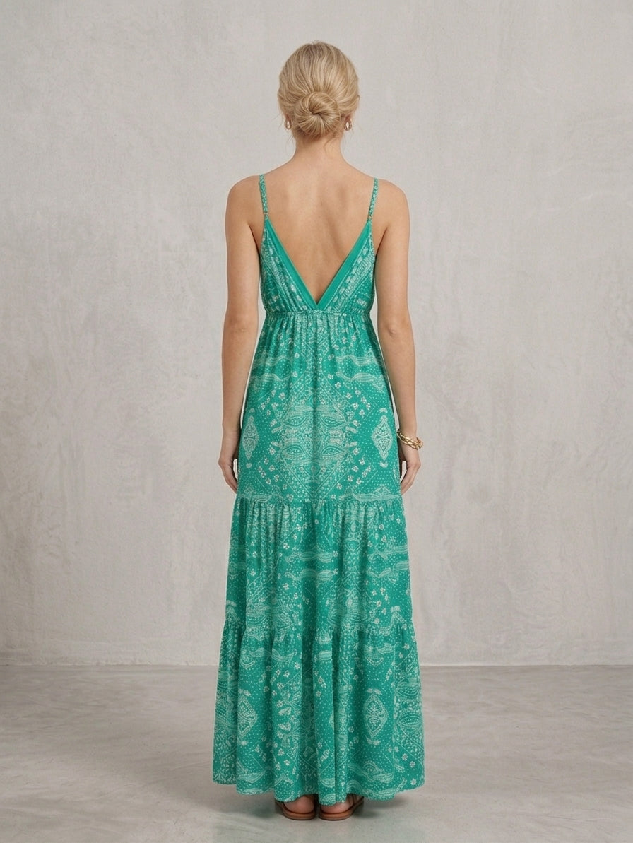 Vestido Maxi Boho Floral - Colección Verano 2026