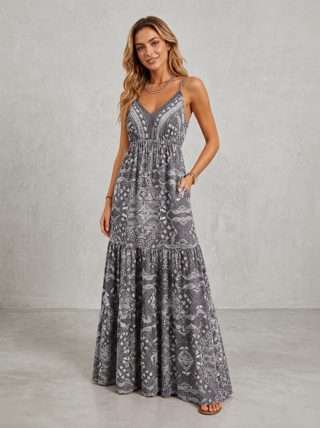 Vestido Maxi Boho Floral - Colección Verano 2026