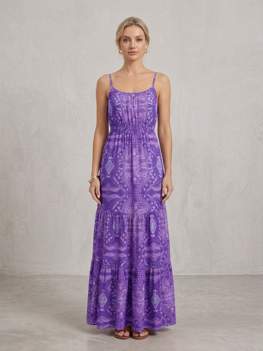 Vestido Maxi Boho Floral - Colección Verano 2026