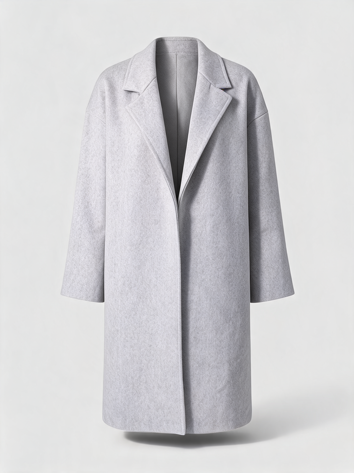 Gabardina larga gris claro - producto