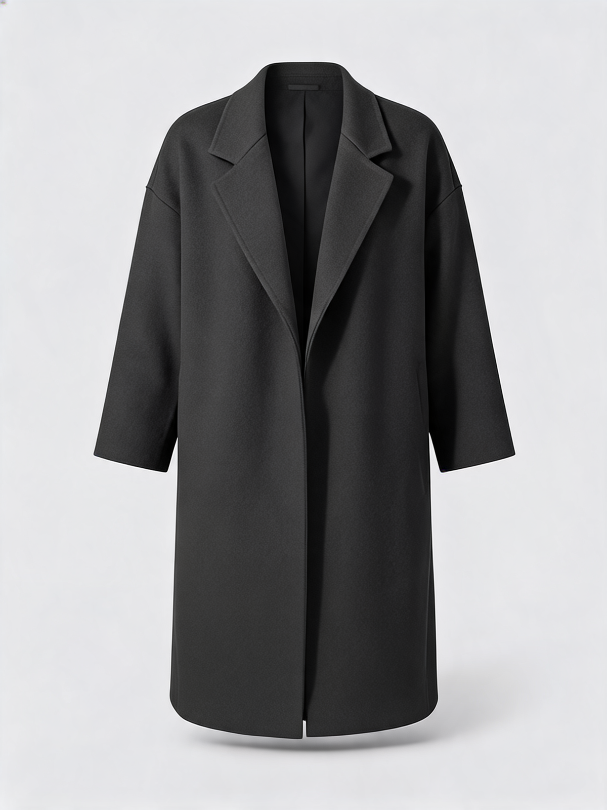 Gabardina larga gris oscuro - producto