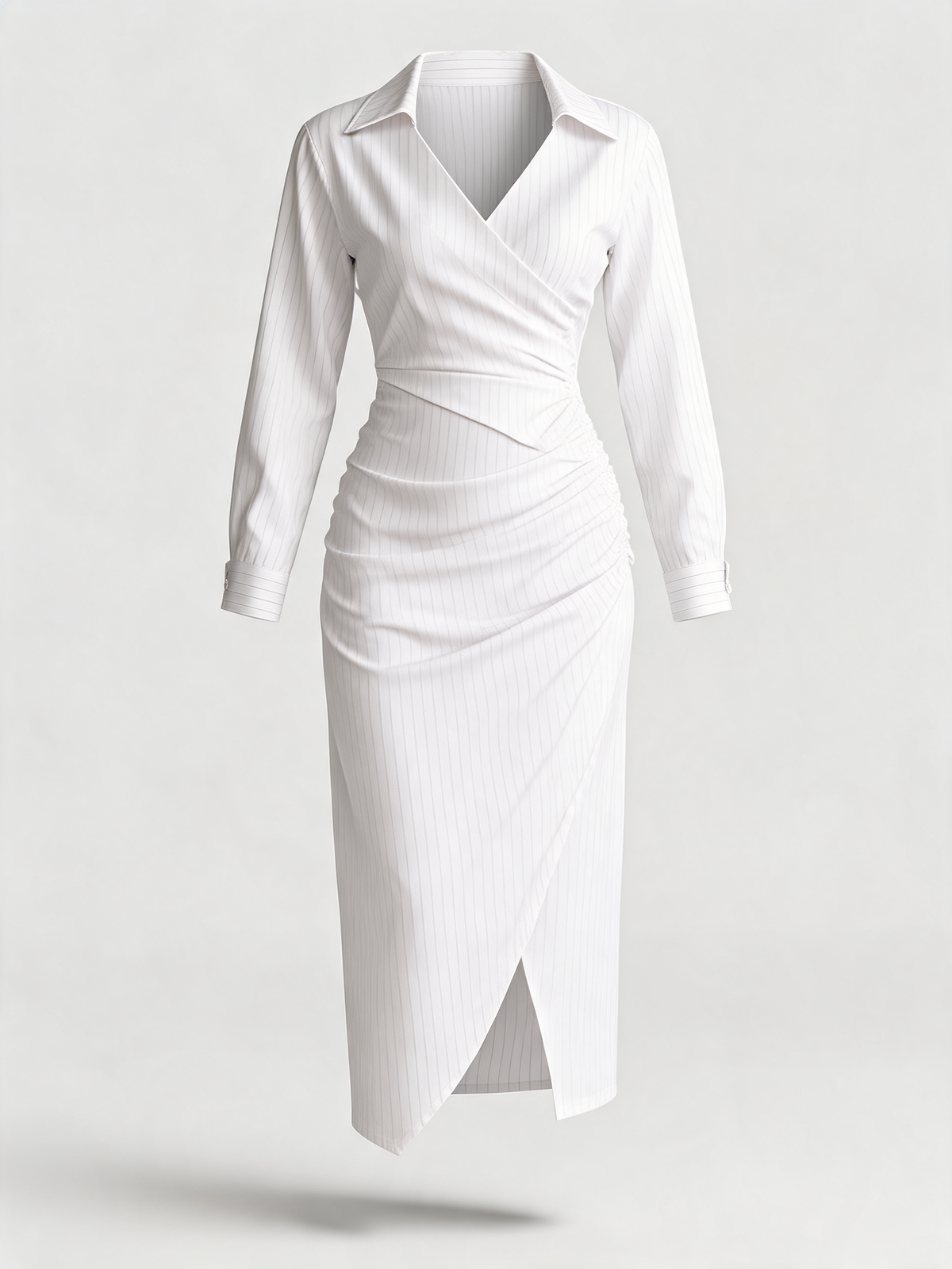 Vestido manga larga blanco - producto