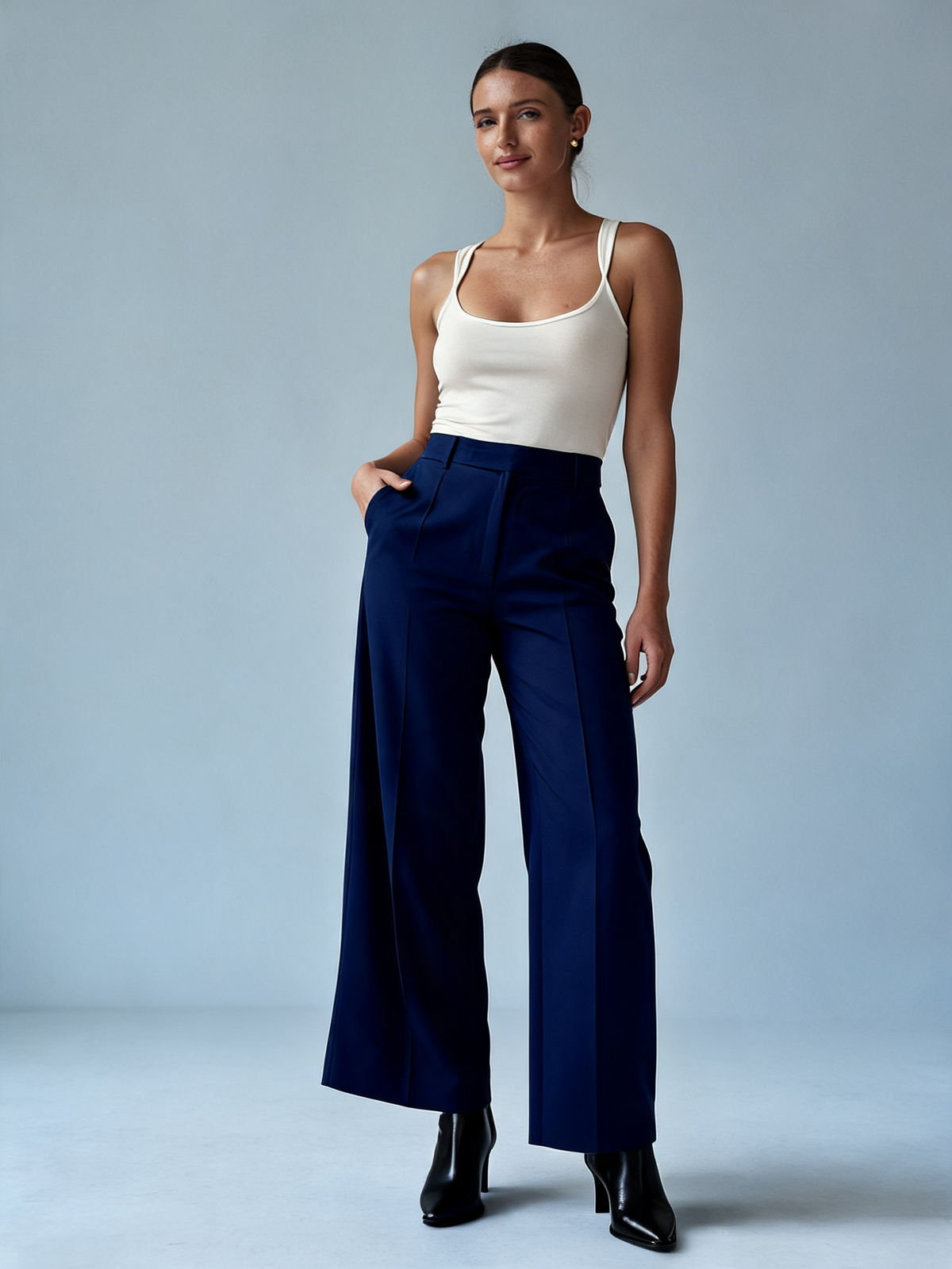 Pantalón sastre Milán azul oscuro