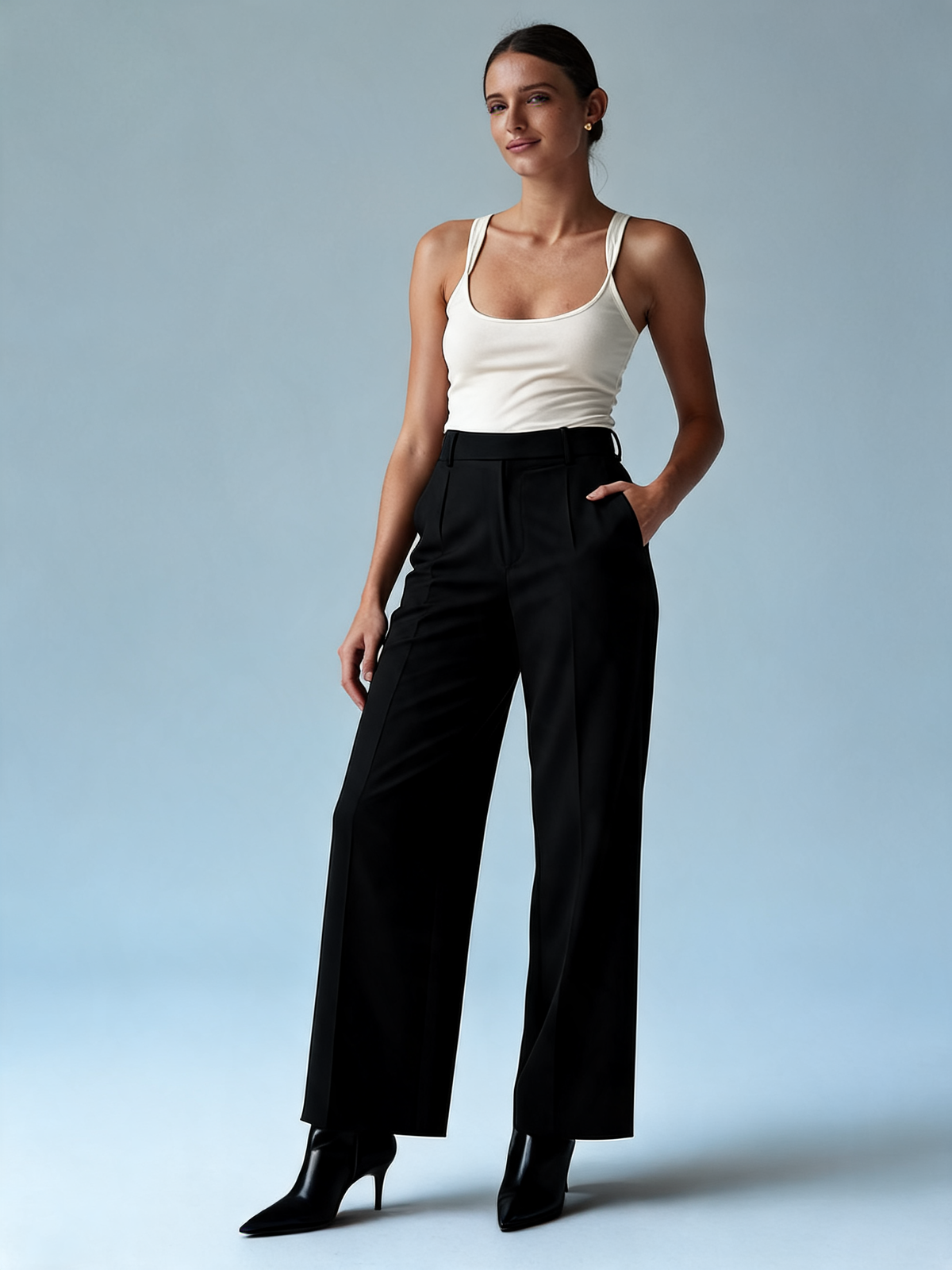 Pantalón sastre Milán negro