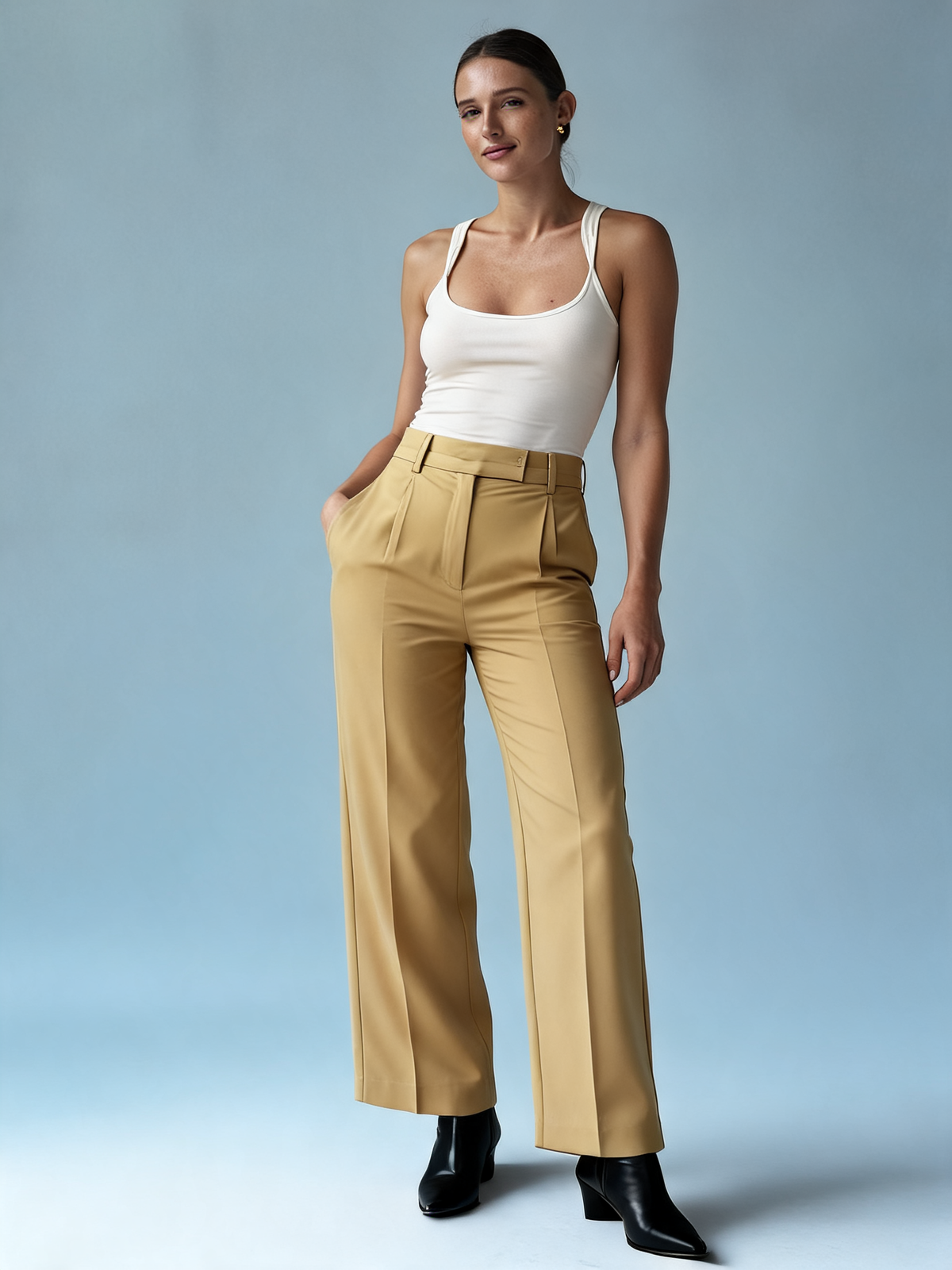 Pantalón sastre Milán beige