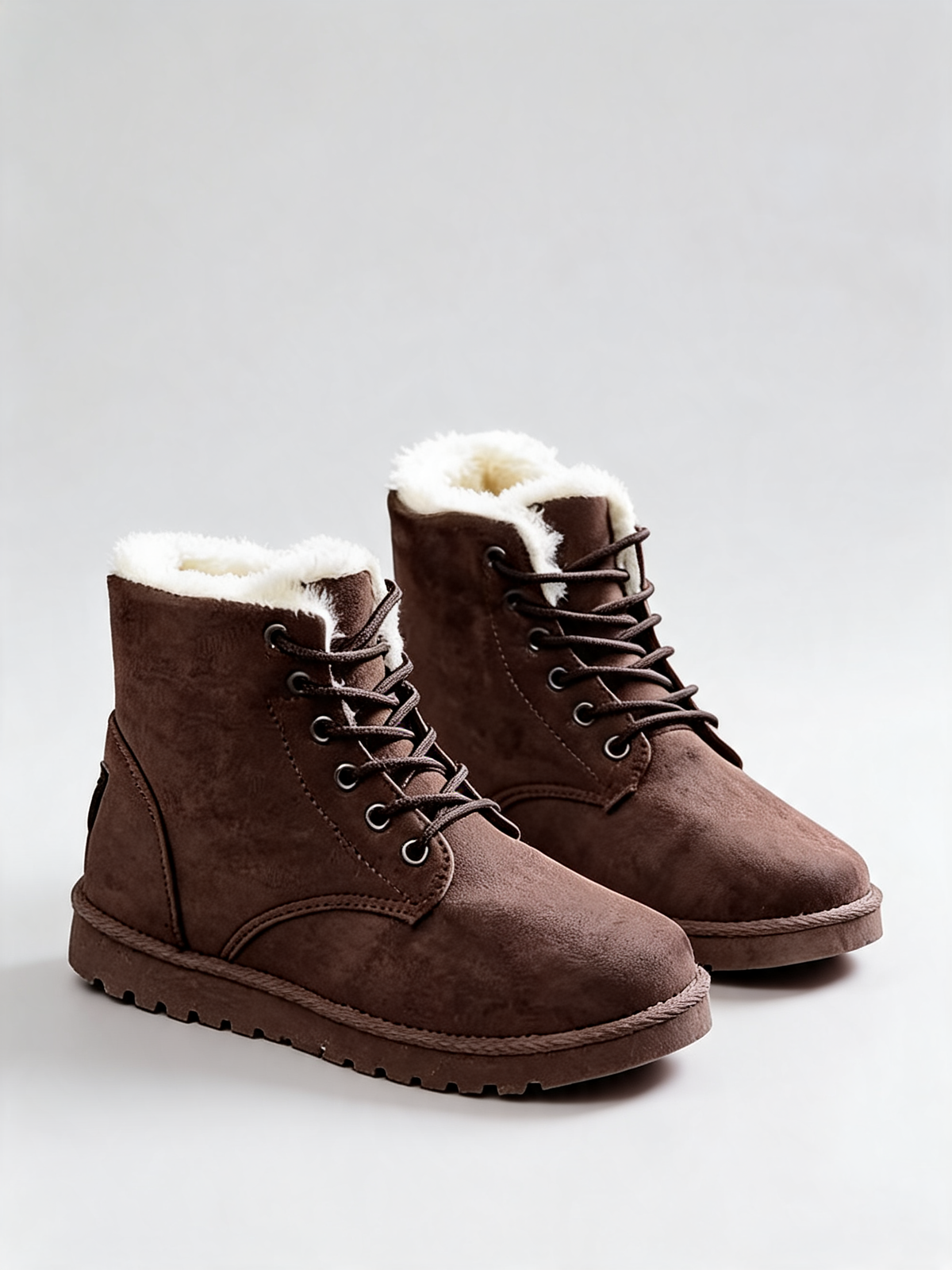 Botas con borrego marrón producto