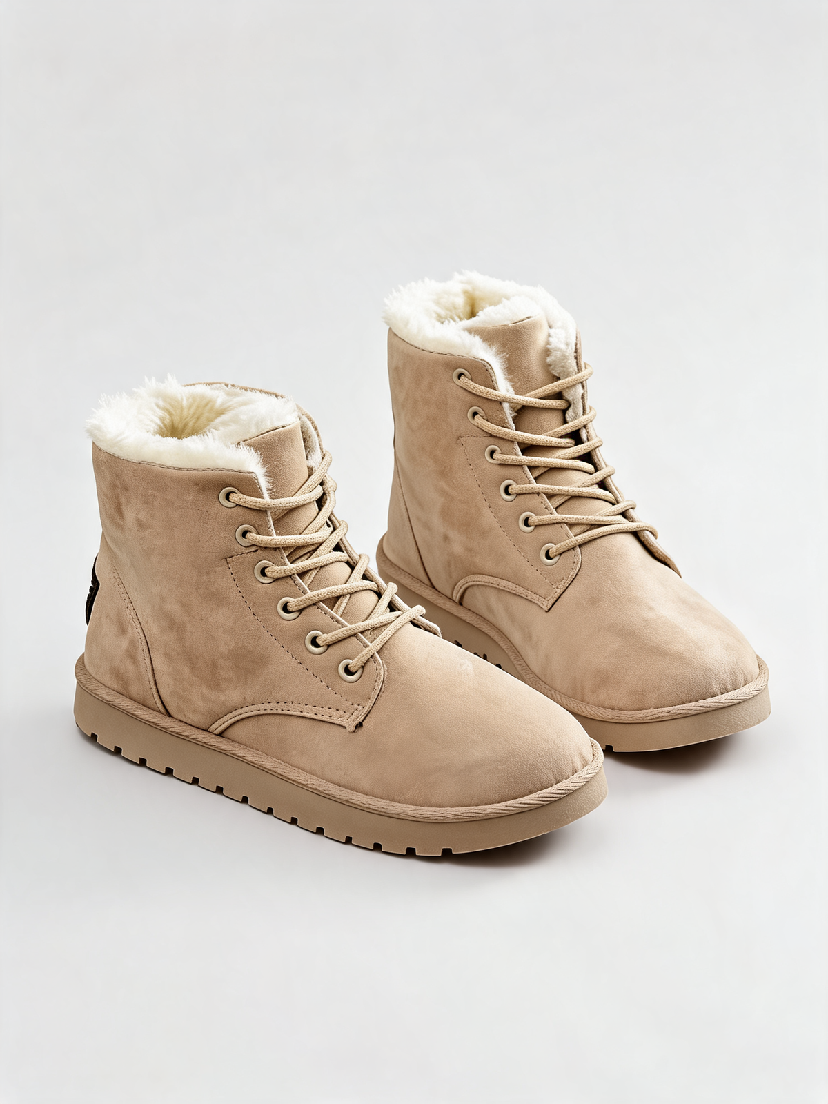 Botas con borrego beige producto