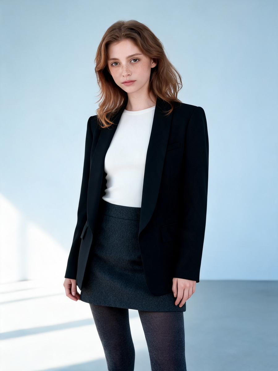 Blazer cuello chal - Colección Otoño 2026
