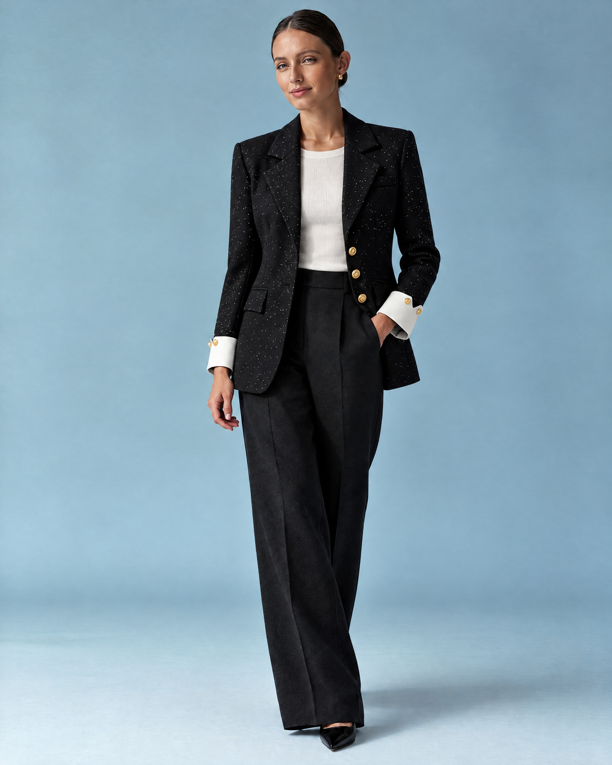 Blazer estampados negro